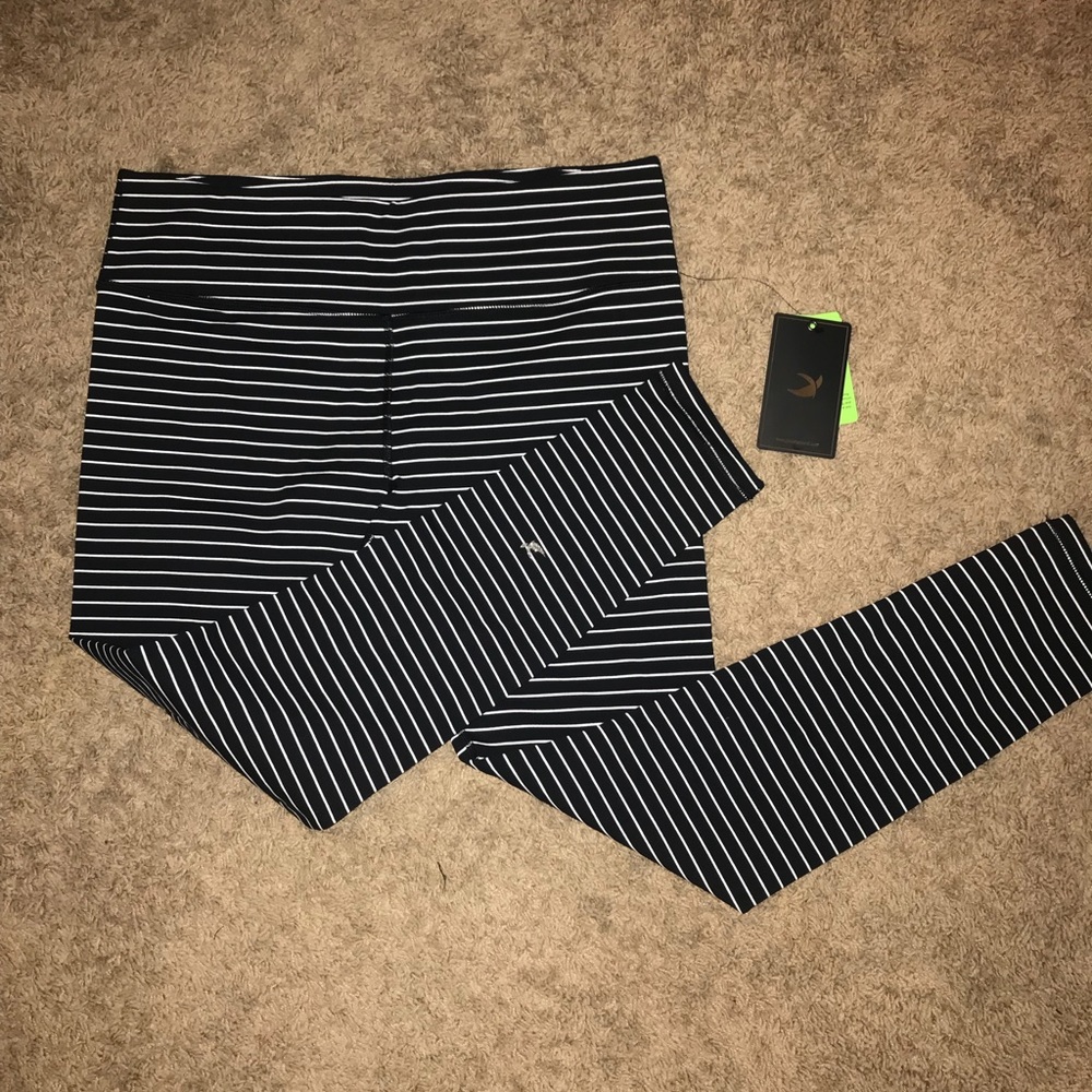 Striped leggings, NWT